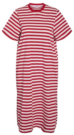 Noisy May Damen Nmember S/S Stripe Midi Dress JRS Noos Nmember S/S Stripe Midi Dress JRS Noos (1er Pack)