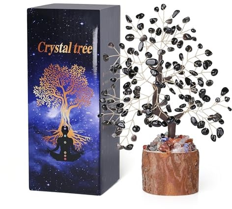 QINJIEJIE Obsidian Kristallbaum Lebensbaum