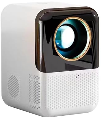 Tragbarer Mini-Projektor, intelligent, kabellos, HD, mit Fernbedienung, für Zuhause, Garten und Outdoor, Streaming, Spiele, Partys, Kino