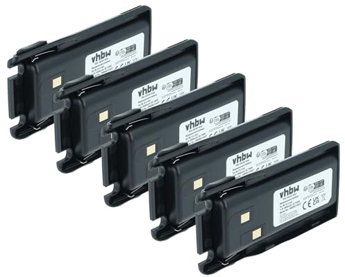 vhbw 5X Akku kompatibel mit Baofeng UV82, UV-82, UV-82HP, UV-82L, UV-8R, UV-82X, UV-82C, UV-8D Funkgerät, Walkie Talkie (2800 mAh, 7,4 V, Li-Ion)