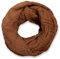 styleBREAKER Unisex Strick Loopschal mit Gitter- und Rippenmuster, Uni Feinstrick Schlauchschal, Winter Strickschal 01018155, Farbe:Cognac