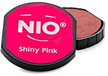 efco NIO Stempelkissen Wunschstempel 4cm individuell Shiny Pink