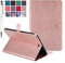 MiusiCase Samsung Galaxy Tab A 9.7 Funda,Diseño de Flores Pintado PU Funda con Stand Soporte Función y Auto-Reposo/Activación para Samsung Galaxy Tab A 9.7 SM-T550/SM-P550.(Sunflower rose gold)