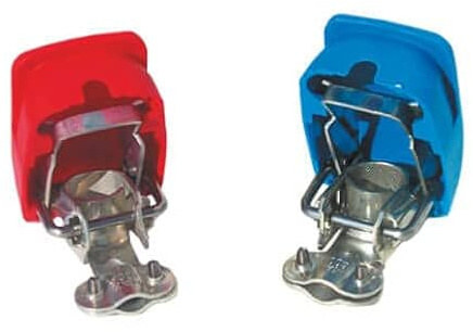 Ojop Batterie Schnellklemmen Quick Power 2000 rot und blau Batterieklemmen Batteriepolklemmen Polklemmen Verschlusskappen Original