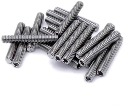 M2 (2mm x 3mm) Hex Socket Grub Screw (Cup Point) - Stainless Steel (A2) (Pack of 20)