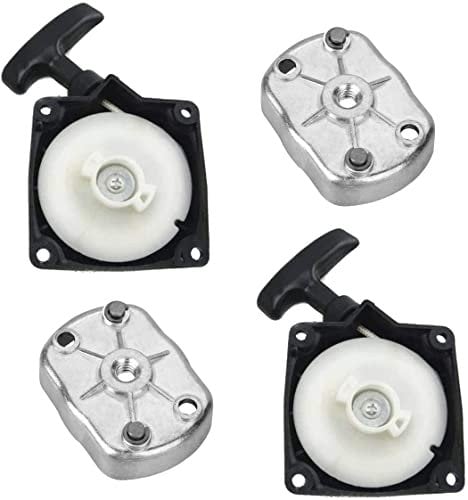 Poweka Lanceur + Mitnehmerplatte pour 33cc 43cc 47cc 49cc 50cc débroussailleuse Tondeuse à Gazon Pocket Dirt Bike Scooter Chopper