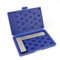 BE-TOOL Ingenieurswinkel aus Stahl, 90-Grad-Lineal zum Messen des rechten Winkels, inklusive Kunststoff-Halter-Box (125 x 80 mm)