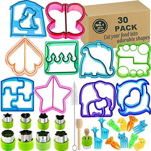 Sandwich-Brotausstecher-Set für Kinder, Bento-Lunchbox, Formzubehör, Gemüse, Obst, Krustenformen, Ausstechformen