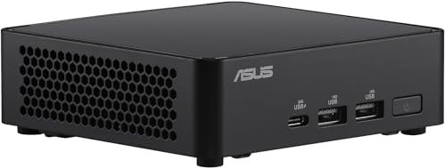 ASUS NUC 14 Pro Slim Kit, Mini PC Intel Core i3 100U, RAM da 96 GB DDR5-5600, SSD M.2, Scheda Grafica Intel Integrata, WiFi 6E, Bluetooth 5.3, Compatibile con Windows 10 e Windows 11 Home, Nero