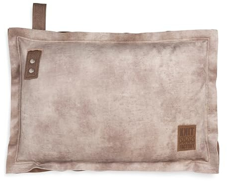 KNIT FACTORY - DAX Kissen - Luxuriöses und samtweiches Dekokissen - Sofakissen - 60x40 - Beige