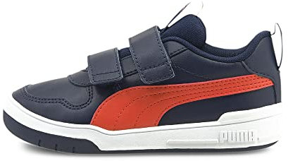 PUMA Multiflex SL V Inf, Scarpe da Ginnastica Unisex-Bimbi 0-24, Peacoat/Grenadine, 22 EU