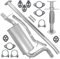 Schalldämpferset Auspuffanlage Auspuff für Focus 2 II MK2 Kombi 1.6 TDCI