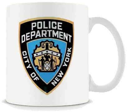 Giftme NYPD - New York Police New York Police Department Christmas, Birthday, Secret Santa 11oz White Ceramic Mug Coffee Tea Mug.