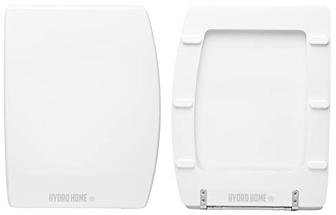 HYDRO HOME WC-Sitz OLYMPIC VITRUVIT wie Original, WC-Sitz aus Holz mit 2 mm Kunstharz, WC-Sitz mit Scharnieren von unten, hergestellt in Italien