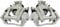 SCITOO Rear Left+Right Brake Calipers With Bracket 18B5081 18B5080 Compatible For Chrysler Town & Country 08-12 For Dodge Grand Caravan 08-12 For Ram C/V 12 For Volkswagen For Routan 09-12