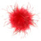 Plumes D’Autruche Broche, Plumes Artificielles Clip, Pince à Cheveux Femmes, Barrette Plume Pin Broche, Plume Bandeau, Accessoire Chapeau Élégant Broche pour Fête Spectacle sur Scène, Rouge