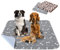 2 Stück 80*70cm Welpenunterlagen Waschbar, Wiederverwendbare Puppy Training Pads, rutschfeste und saugfähige Hundepinkeleinlagen für Hunde/Katzen/Kaninchen/Meerschweinchen