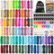 WEREWOLVES Paracord 550 Combo Crafting Kits mit Anleitung- 80 Farben 10ft Multifunktions Paracord Seile und komplettes Zubehör für die Herstellung von Paracord Armbänder, Lanyards (Candy)