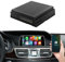 autoabc Kabellos CarPlay/Android Auto Adapter Fit für Mercedes Benz A/B/C/E/CLA/GLA/GLK/ML/SLK mit NTG4.5 System Bluetooth/Spiegel Link/Siri Voice/DVR und Kamera Eingang Etc