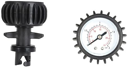 SUPVOX Manomètre De Pression Psi Pour Bateau Gonflable Jauge Thermomètre Air Pour Kayak Et Accessoire De Test De Pression Avec Adaptateurs