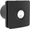 Black Bathroom Extractor Fan with Light 4 Inch/100mm IPx4 Rated - Flow Plus Ceiling Bathroom Fan Extractor for Ventilation, Silent Exhaust Fans for Bathrooms, Lightweight Exhaust Fans for Toilet