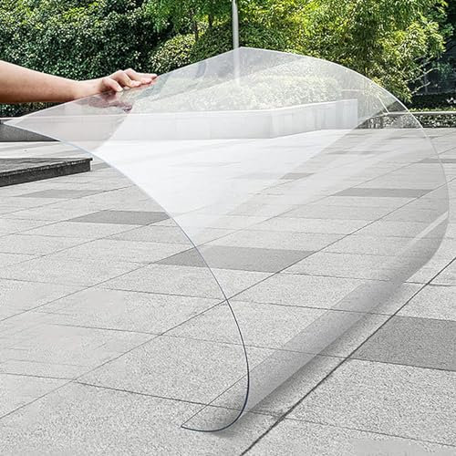 Dachplatten aus Polycarbonat Polycarbonat-Gewächshausplatten, Polycarbonatplatten, transparente Acryl-Kunststoffplatte, transparente, bruchsichere Ersatzplatte für den Carport-Rahmen im Freien, UV-ge