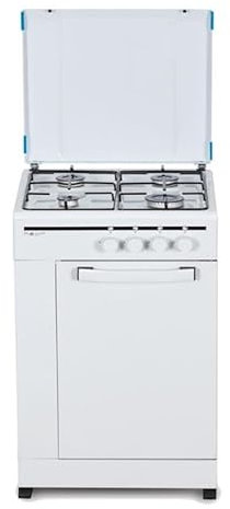 Cocina Gas 50cm 4 Quemadores Butano NEVIR NVR-CB4P Blanco