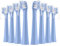 Replacement Toothbrush Heads 8 Pack for Colgate Hum Connected Smart Battery Electric Toothbrush Head,Blue