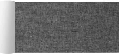 SZYCKJGS Flicken Selbstklebend Stoff 20x150cm, Textil Flicken Selbstklebend Dunkelgrau, Stoff Reparatur Selbstklebend für Leinen-Kissen, Autositze, Vorhang, Kopfteile, Sofa, Möbel