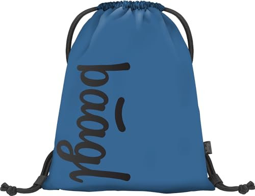 Baagl Turnbeutel für Jungen, wasserdichte Schuhbeutel für Kinder, Schule und Kindergarten Sportbeutel für Junge, Sportrucksack, Gymsack (Ocean Blue)