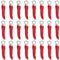SUNNYCLUE 1 Box Mit 40 Paprika Anhängern Gemüse Anhänger Emaille Legierung Rotes Italienisches Horn Miniatur 3D Lebensechter Würziger Chili Glücksbringer Für Die Schmuckherstellung Charms Basteln DIY