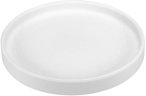 PATIKIL 6 Inch Round Ceramic Plant Saucer, Plant Saucer Tray Flower Planter Drip Tray for Indoors Outdoors Patio Balcony, White