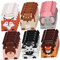 minkissy 30er Karton Süßigkeiten Box Tierkisten Geschenkboxen Zum Geburtstag Plätzchenschachteln Aus Papier Giebel Geschenkboxen Tierischer Kuchen Süße Pappschachteln Fuchs Weißer Karton