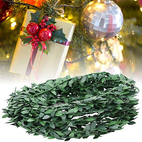 Exquisite 7.5m Artificial Ivy Garland, Fake Green Leaf Vine for DIY Headband, Decoration for Weddings, Parties, Festivals, Bars, and Coffee Shops