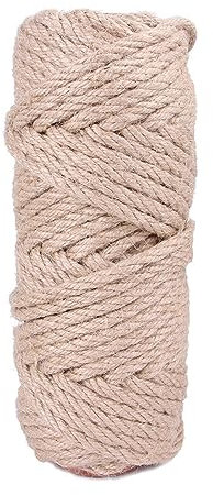 QIYUDUOLA Cuerda de sisal versátil para el hogar y el jardín, accesorios para postes rascadores, natural y