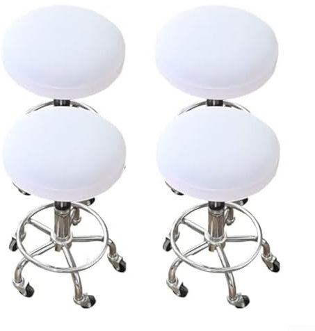 Runde Hockerbezüge mit Anti-Pilling-Gewebe, passt perfekt auf die meisten Barstühle (4)