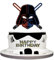 Alien War Darth Vader Happy Birthday Cake Topper, Black Glitter Alien War Cake Decorations, Star Themed Birthday Baby Shower Cake Topper Party Supplies (model 3)