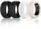 4 Pack Ring Protector Compatible with Ultrahuman Ring AIR Oura Ring Gen 4/3 Heritage/3 Horizon, Upgraded Anti-Scratch Elastic Cover for Working Out Women Men (Black*2+Clear*2, S for 5-10)