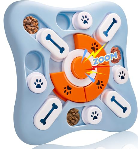 2TRUL Hundepuzzle-Spielzeug, Hunden-Bereicherungsspielzeug bei Langeweile, Interaktives Geistig Anregendes IQ-Trainingspuzzle mit Leckerli-Spender, Geschenk für Welpengeburtstag (Mittelgroße)