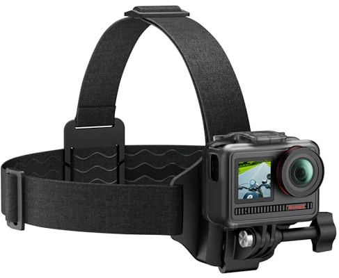 AKASO 2 in 1 Kopfhalterung Kopfband Kopfgurt für GoPro Hero 12/11/10/9/8/7/6, DJI Osmo, Insta360 Action Cam