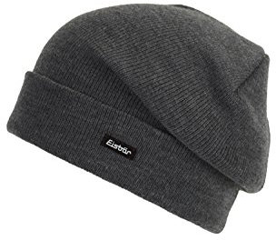 Eisbär Skater OS Strickmütze Beanie Skimütze Wintermütze Wollmütze Umschlagmütze (One Size - anthrazit)