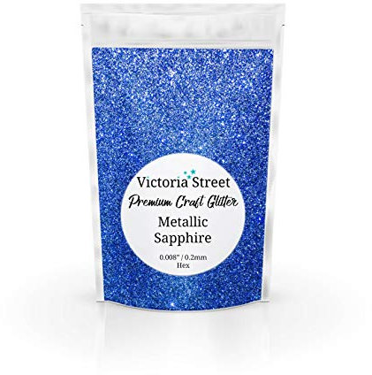 Victoria Street Glitter - Metallic Sapphire - Fine 0.008 / 0.2mm Royal Blue[100 Grams]