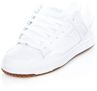 DVS Footwear Herren Enduro 125 Skateschuh, Weißer, reflektierender Gummi, Schwarz, 45 EU