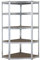Heavy Duty Corner Galvanised Steel Shelving Garage Racking Unit 150kg per shelf (5 Levels 1500mm H x 700mm/563mm W x 300mm D) FREE NEXT WORKING DAY DELIVERY