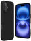 KP TECHNOLOGY Case For iPhone 16 - Thin Soft Silicone Gel Case Cover For iPhone 16 (BLACK)