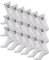 hummel Unisex Sportsocken Basic - 18er Pack I Weiß 41/45