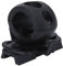 Plastic Helmet Light Holder Flashlight Holder for Helmet Torch Mount Flashlight Bracket Helmet Light Mount Tactical with 2 Screws for Airsoft Combat Games Hunting(Black)