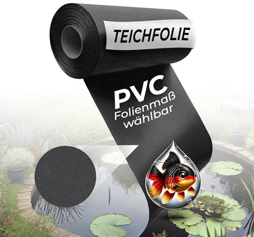 Black Forest Pond Shop Teichfolie 0.5mm 4x4m für Teich Gartenteich Schwimmteich auch Ideal für Hochbeet im Garten - 4m x 4m - Teichfolie 4x4m