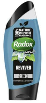 Radox Revived 2-in-1Shower Gel & Shampoo, 250ml WHITE