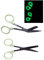 Krankenschwester Scheren Set MIT GRAVUR - Verbandschere Krankenschwester - Krankenschwester Zubehör - Krankenschwester Geschenk - Edelstahl Scharf - Abgerundete Spitze (Glow)